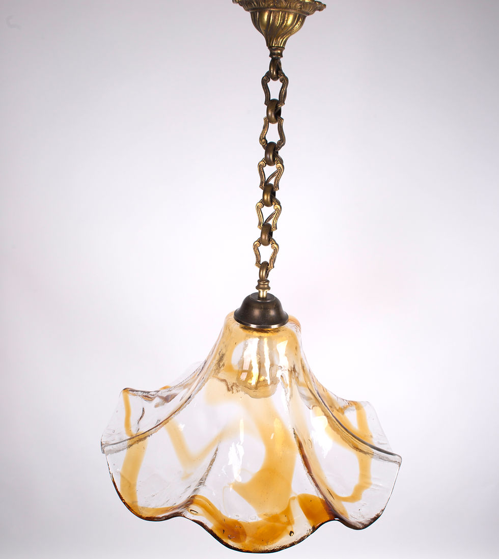 Thumbnail: Large Murano Glass Flower Pendant Lamp by Carlo Mason for Mazzega