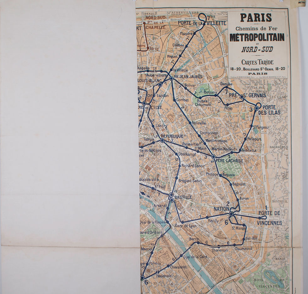 Thumbnail: Environs de Paris Bike and car Taride South West 50 miles 1/10000