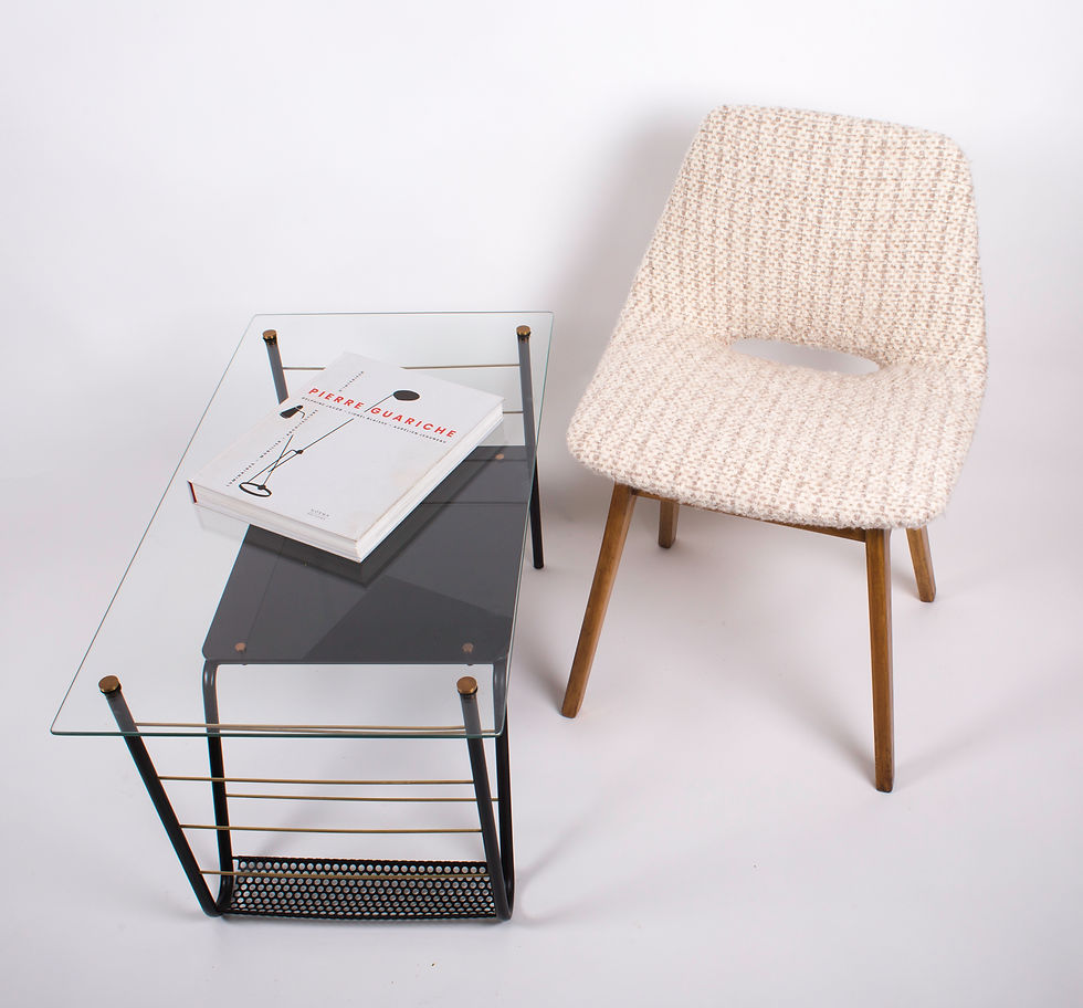 Thumbnail: FRENCH MID CENTURY COFFEE TABLE GUARICHE manner