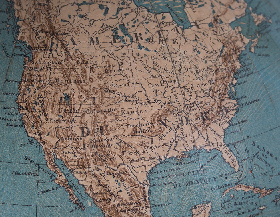 Thumbnail: 1860 DELAGRAVE FRENCH TERRESTRIAL ANTIQUE GLOBE 14 Bonnefont