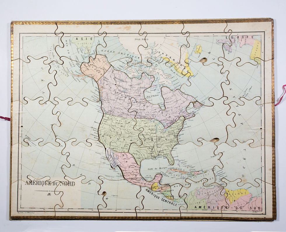 Thumbnail: JJF  Jouet et Jeux Francais Atlas puzzle set 1904 Paris