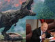 Montagem dinossauro e o presidente da Rússia, Putin