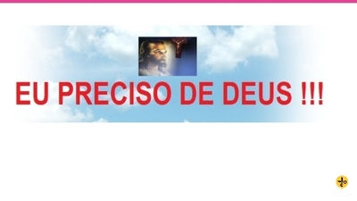 arte escrita eu preciso de Deus