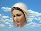 imagem de Nossa Senhora entre as nuvens