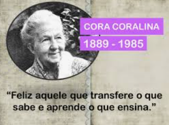 foto da poetisa cora coralina e a informação do período de sua vida