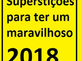 Uma arte onde aparece o ano de 2018