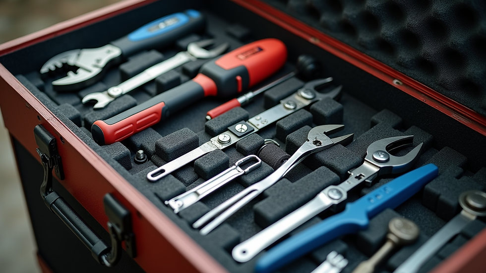 Professional appliance repair toolbox used by Superior Appliances for fault diagnosis and repair solutions covering washing machines, ovens, fridges and dishwashers.