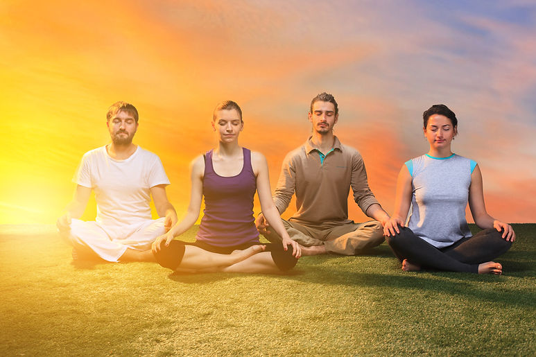 The group of people doing yoga exercises .jpg