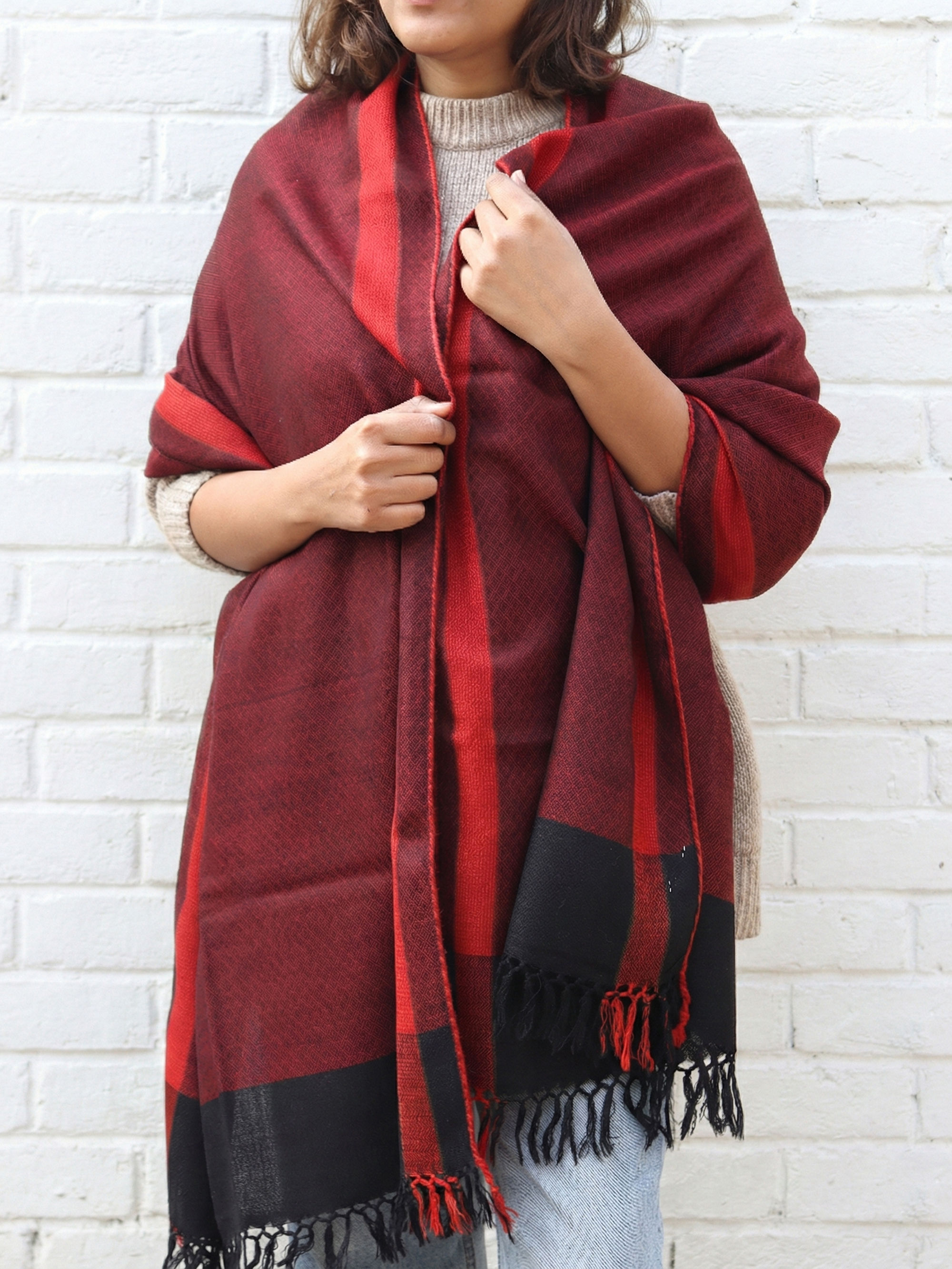 Kullu Handwoven Woolen Stole