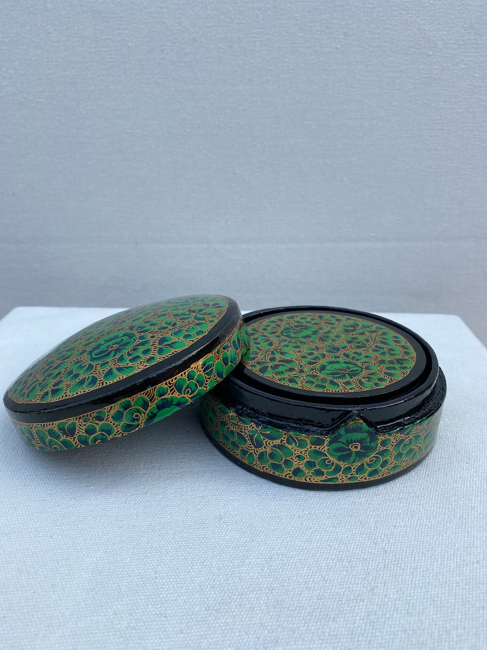 Thumbnail: Papier-mache Couster Set of 6