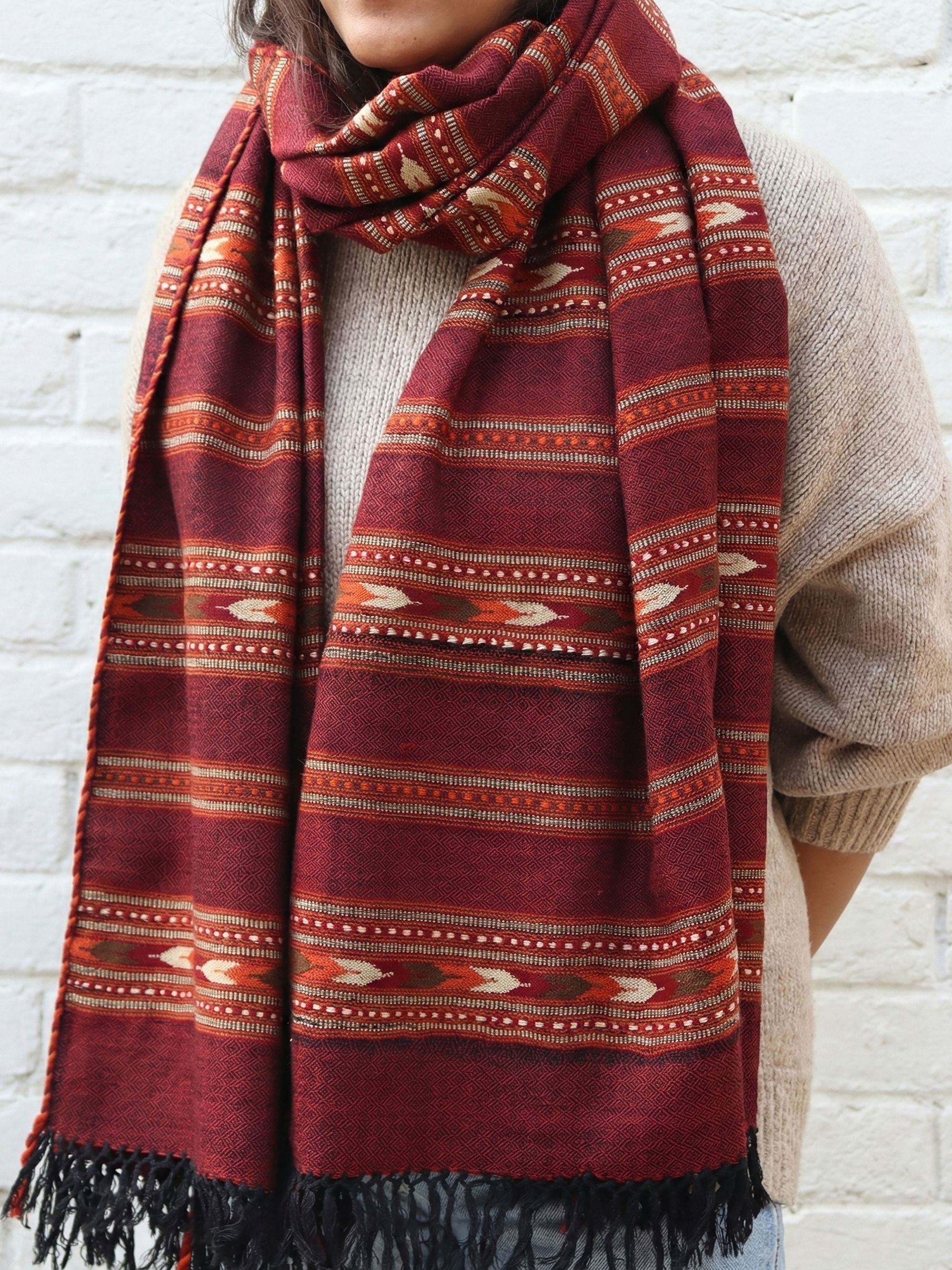 Kullu Handwoven Woolen Stole