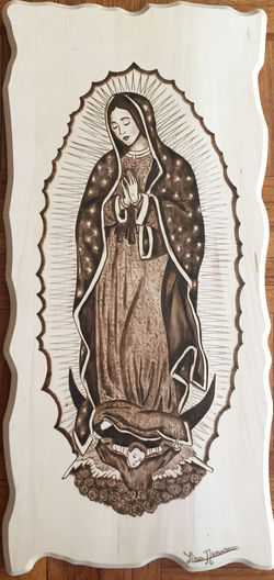 Virgin of Guadalupe    9X18