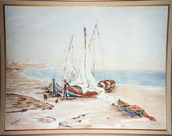 The Boats - Acrylic 30X24