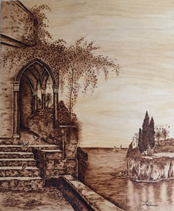 Arches by the sea  24X20   $1900