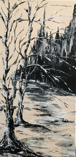 Winter Branches 12X24