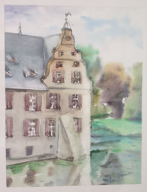 1994_Wasserschloss Bodelschwingh in Dortmund, Акварель, НП.jpg
