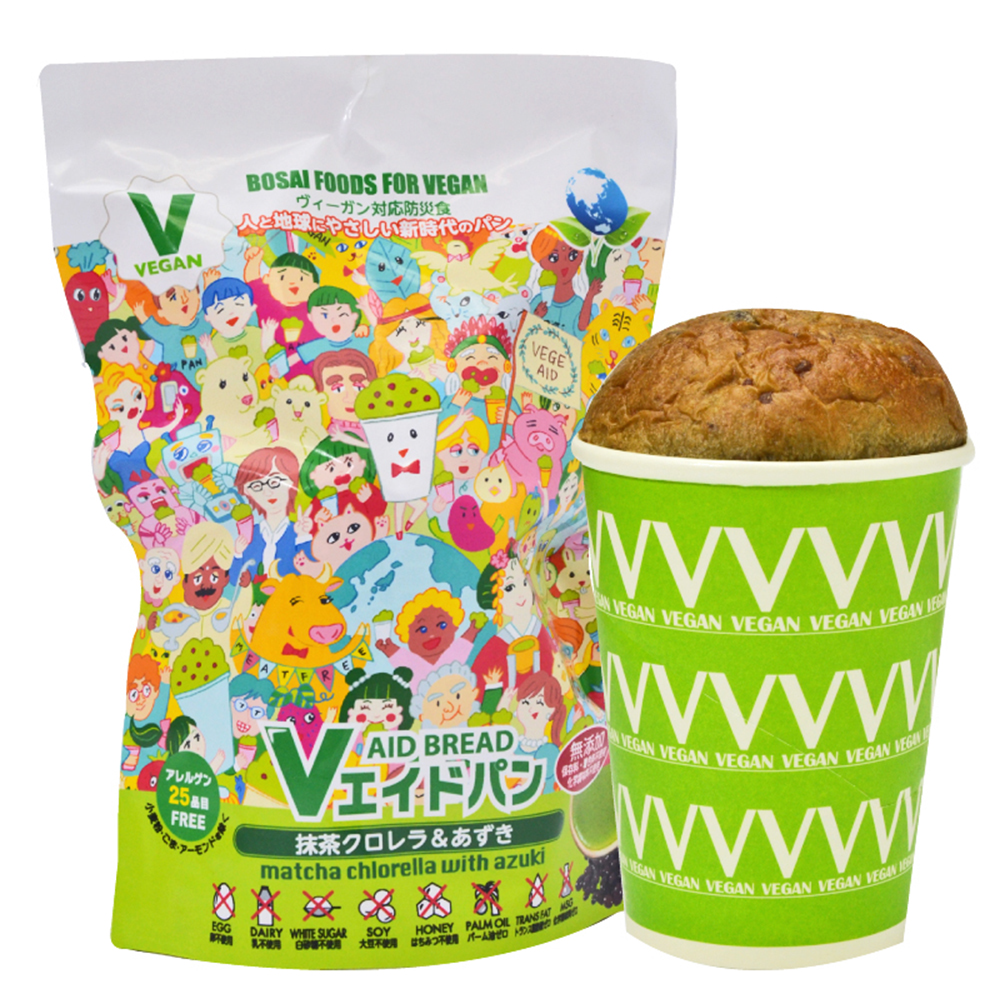 Vエイドパン 防災 抹茶クロレラ&あずき30個入