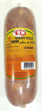 Um pacote de Presunto Vegetal de 1Kg sabor Pizza
