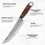Miniatura: Cuchillo de cocina martillado con punta afilada para chefs y parrilleros exigentes.