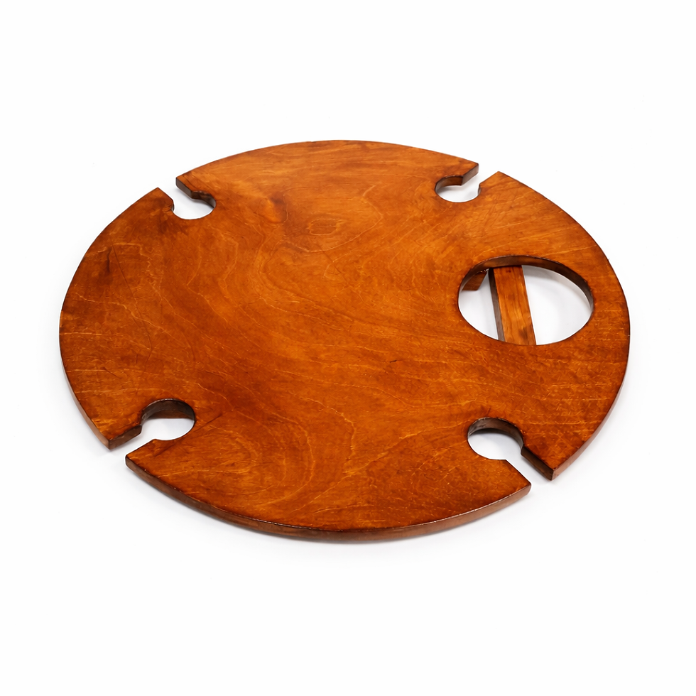 Mesa portátil de madera para picnic y reuniones al aire libre, estilo premium