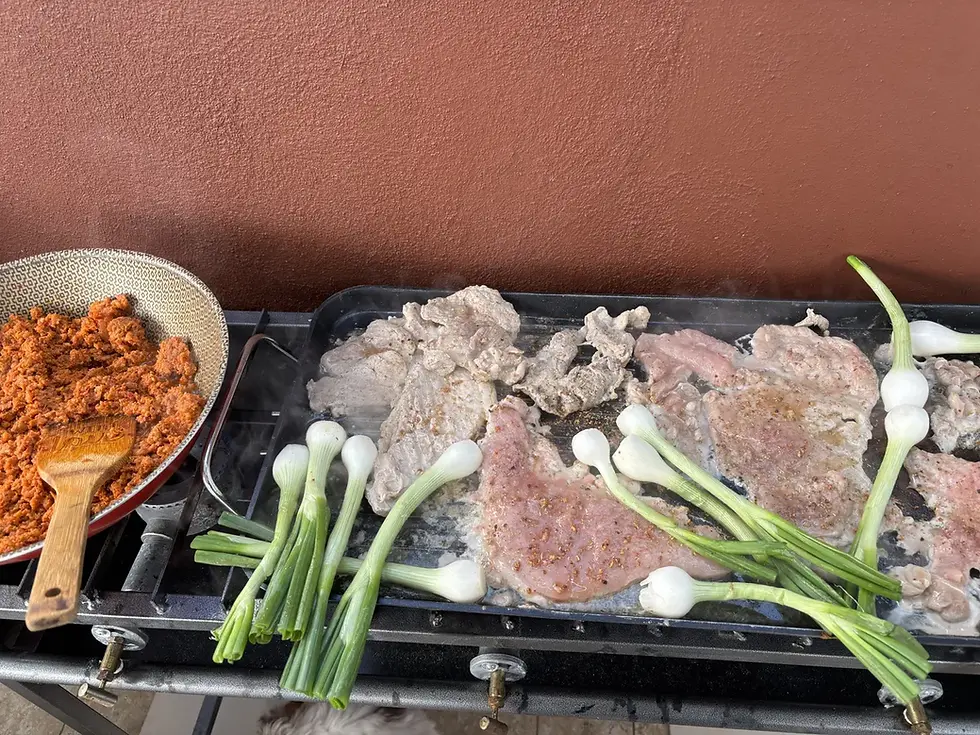 Miniatura: Plancha de acero negra para cocina tradicional mexicana