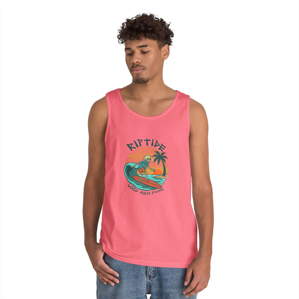 Thumbnail: Surf Vibes Tank Top - Unisex Riptide Graphic Summer Wear