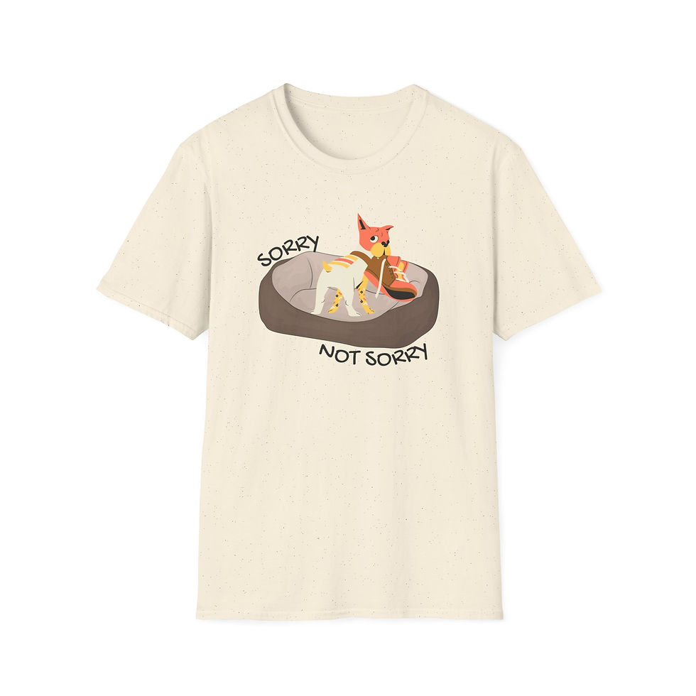 Thumbnail: Funny Dog Lover T-Shirt - Unisex Tee Sorry not sorry quote