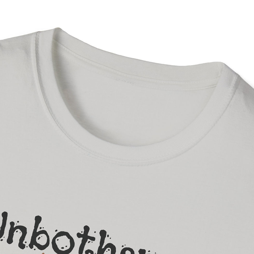 Thumbnail: Sloth Unisex T-Shirt, Unbothered Funny Trendy Casual Fashion Statement Gift