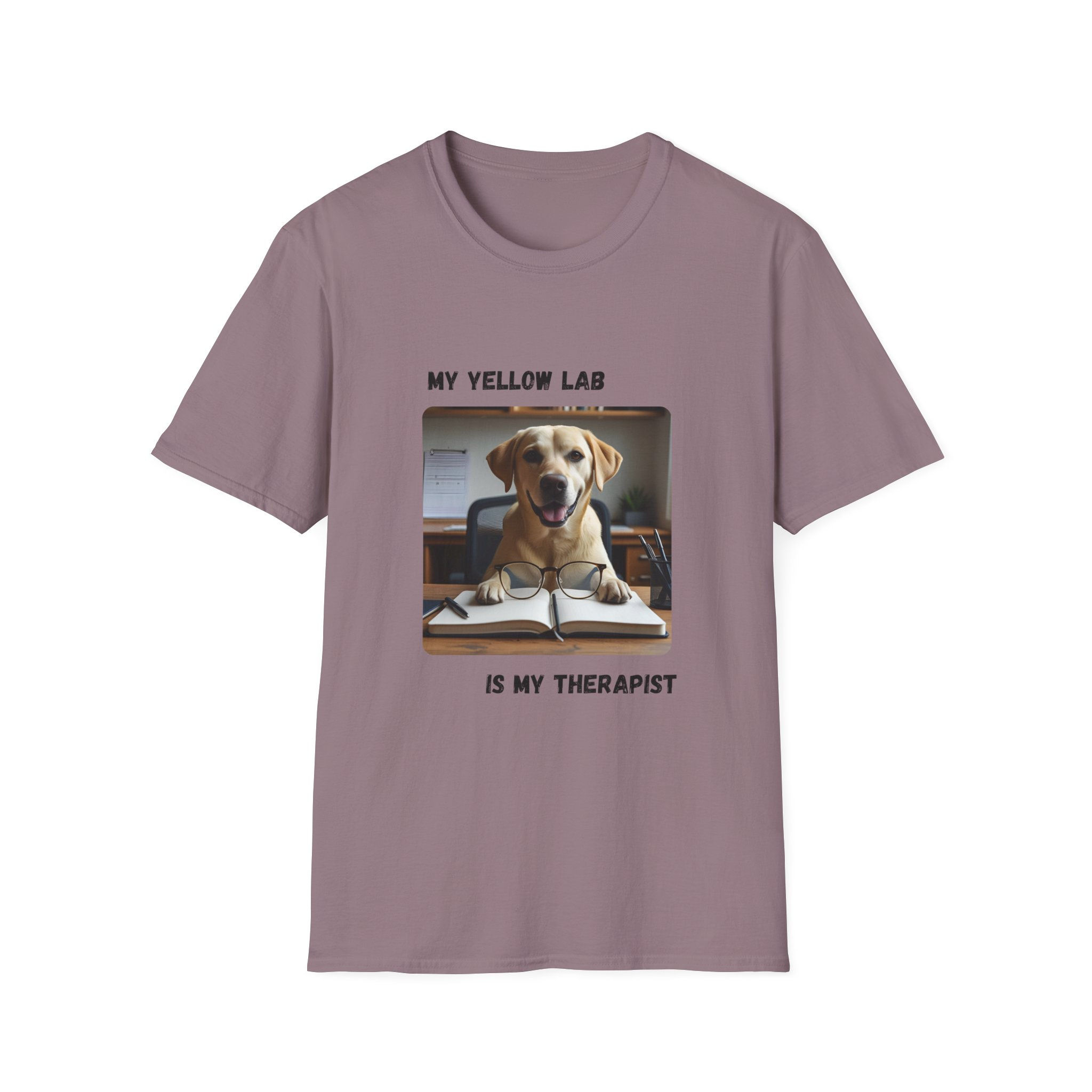 Yellow Lab Therapy Unisex Tee, Trendy, Fun, Back to School, Unique, Breeds