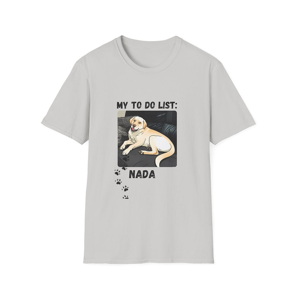 Thumbnail: Unisex T-Shirt - My To Do List: Nada Dog Lover Gift