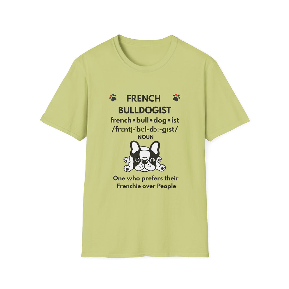 Thumbnail: French Bulldogist Over People Unisex Tee Unique Trendy Dog Parent Gift Casual