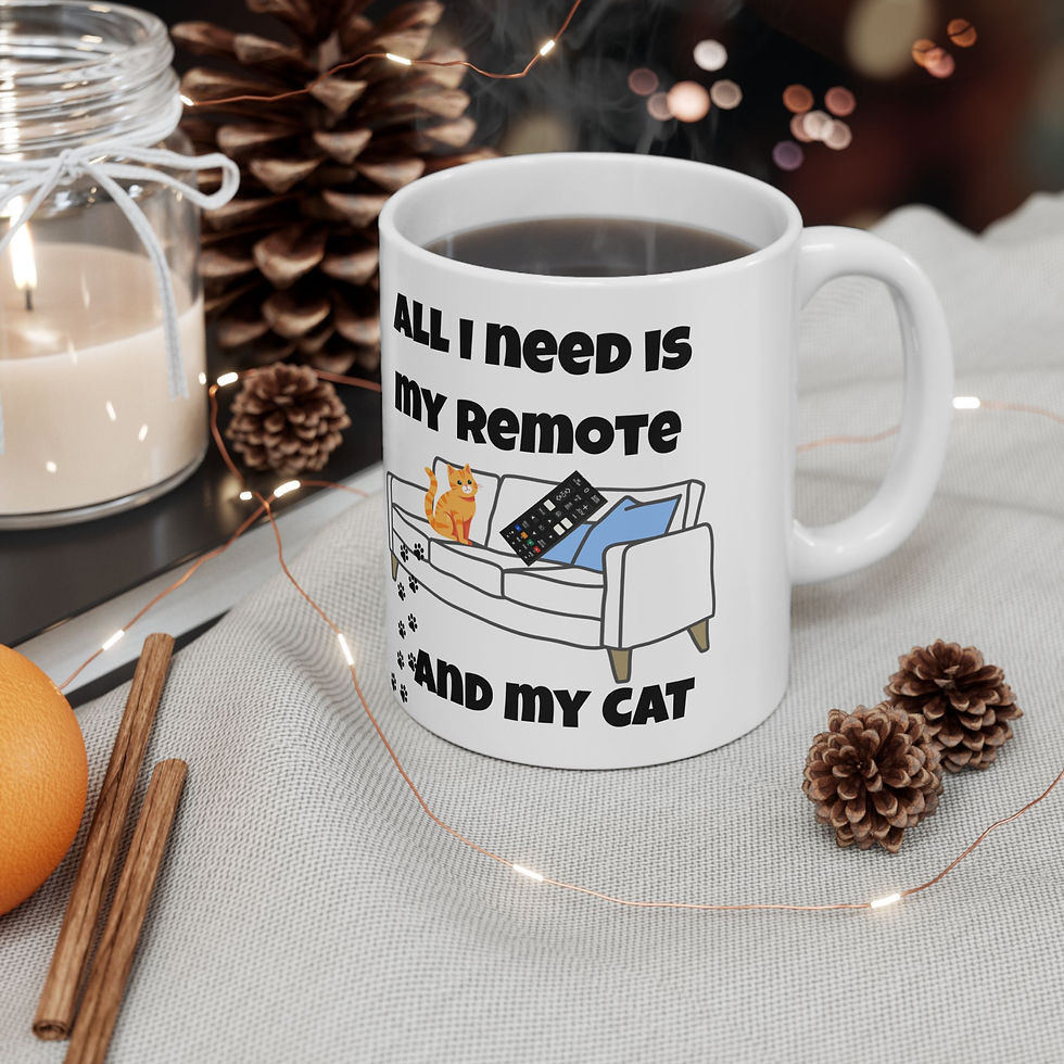 Thumbnail: Cat Lover Ceramic Mug, Trendy Funny Unique Gift for Cat Owners, 11oz 15oz 