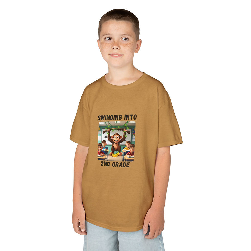 Thumbnail: Back To School Swinging Into 2nd Grade Kids Tee Funny Trendy Unique style gift