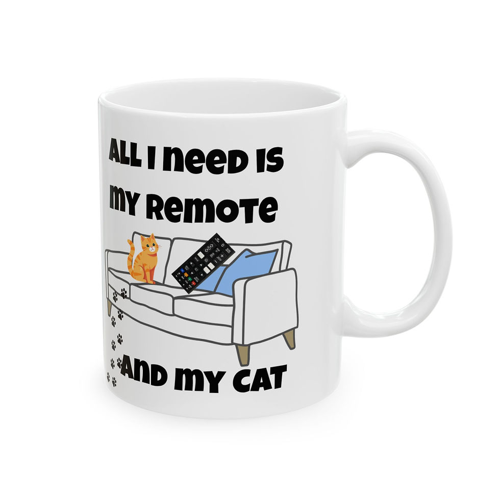Thumbnail: Cat Remote Unique Mug Funny Cute Trendy Cat lovers inspired  everyday day use 