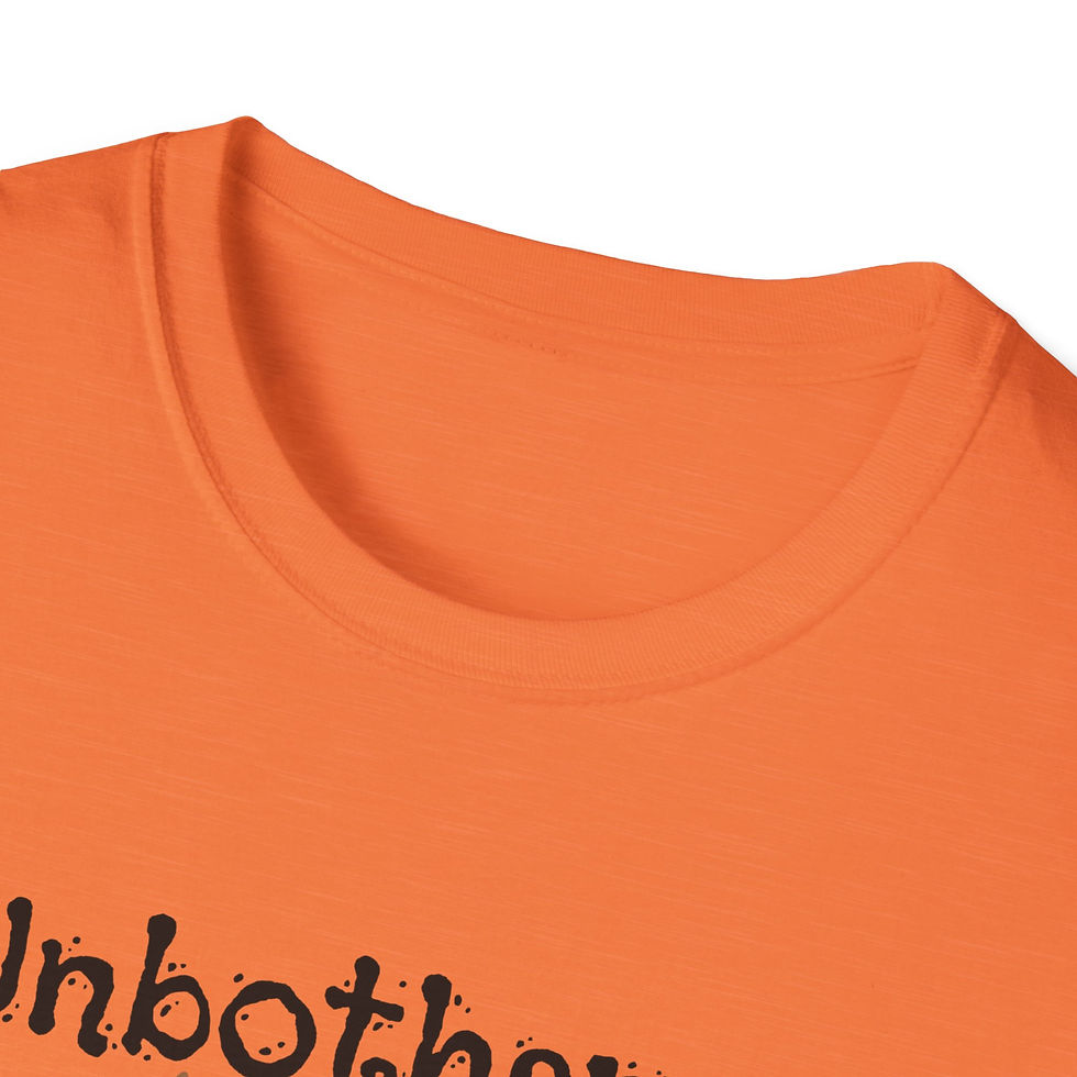Thumbnail: Sloth Unisex T-Shirt, Unbothered Funny Trendy Casual Fashion Statement Gift