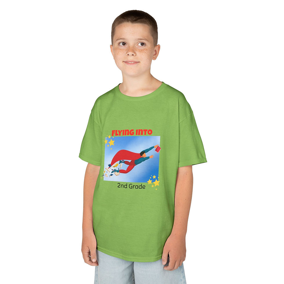 Thumbnail:  Kids Flying into 2nd Grade T Back to School Fun Trendy  Unique Hero Style  