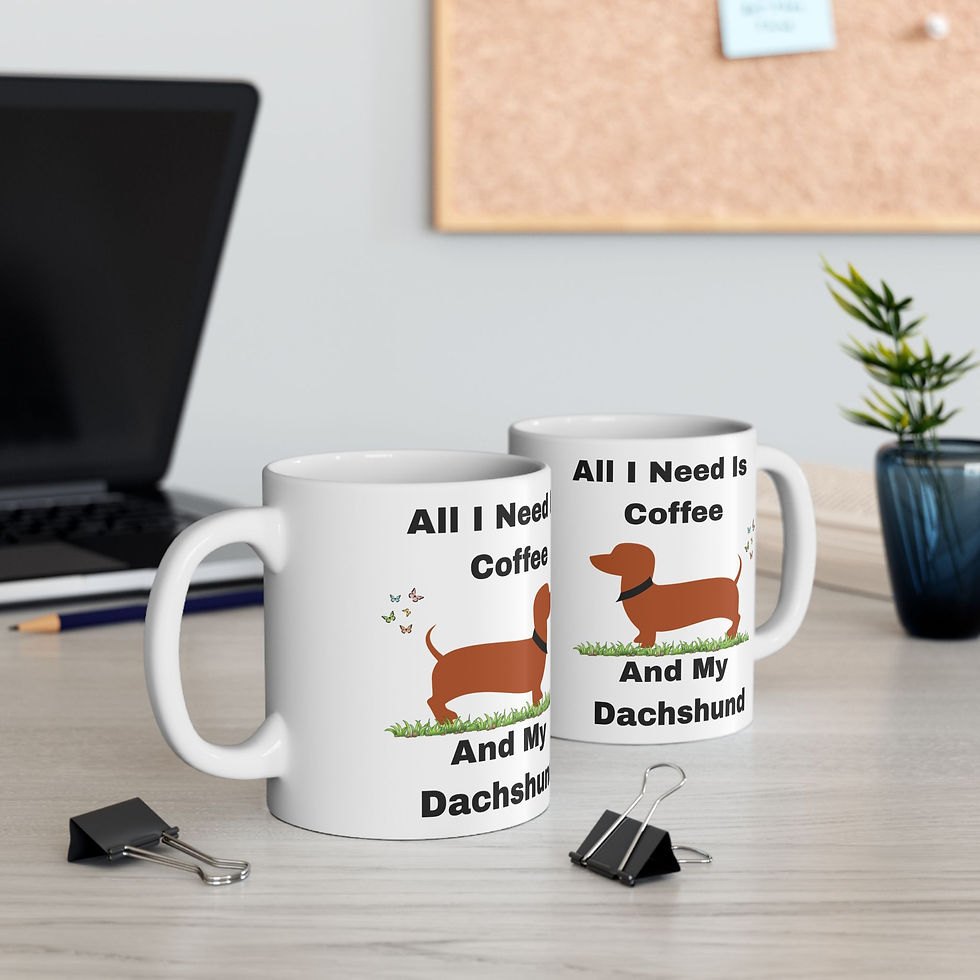 Thumbnail: Dachshund Lover Mug Fun Trendy Coffee and my Dachshund Doxie inspired cute gift