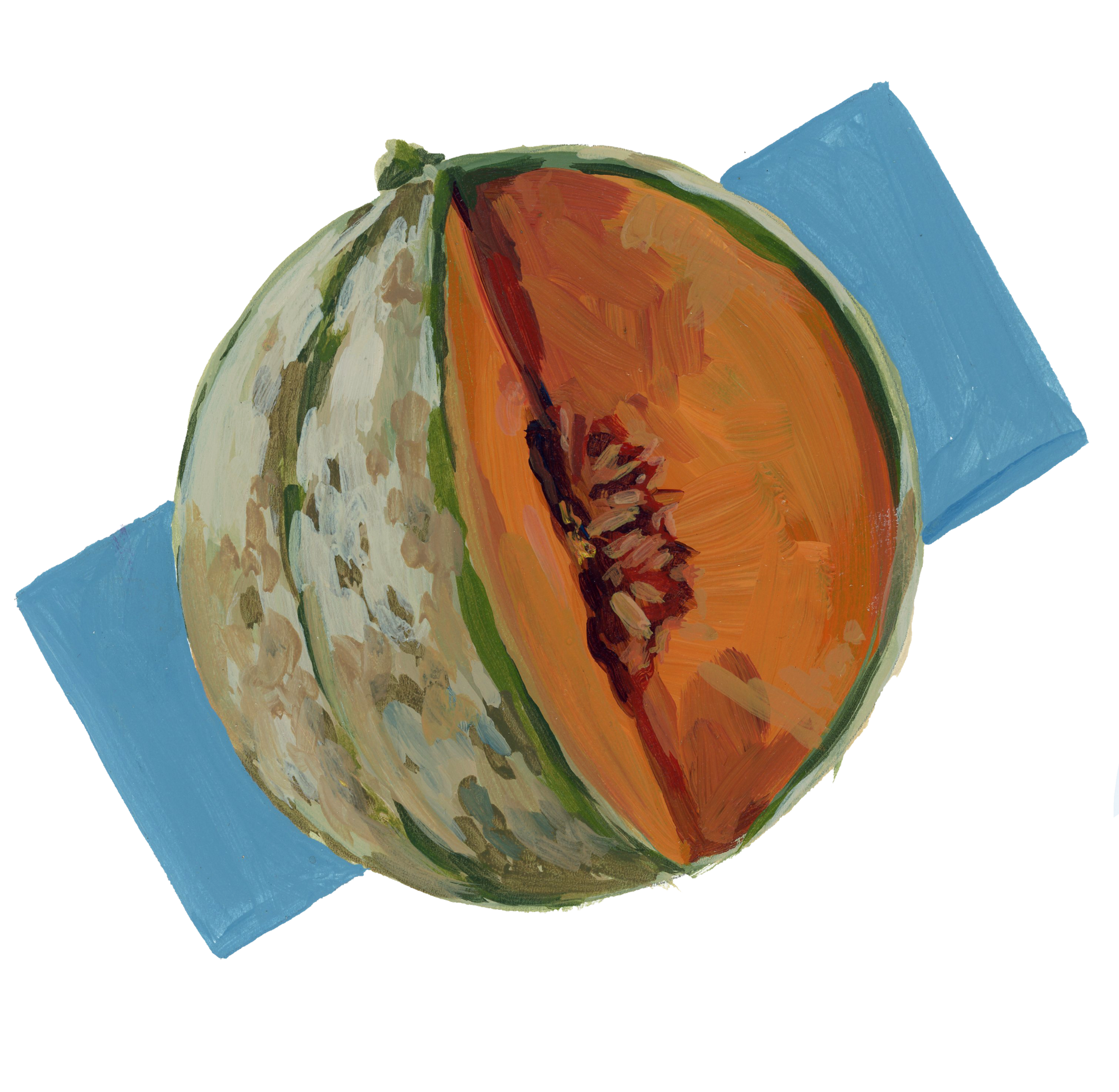 FRAMED 5x5- Cantalope