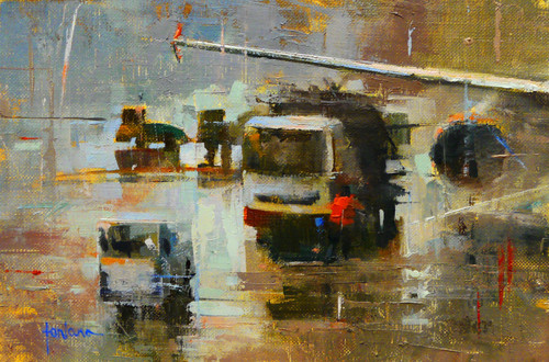 Painting sales, art purchase, original watercolor by Francesco Fontana