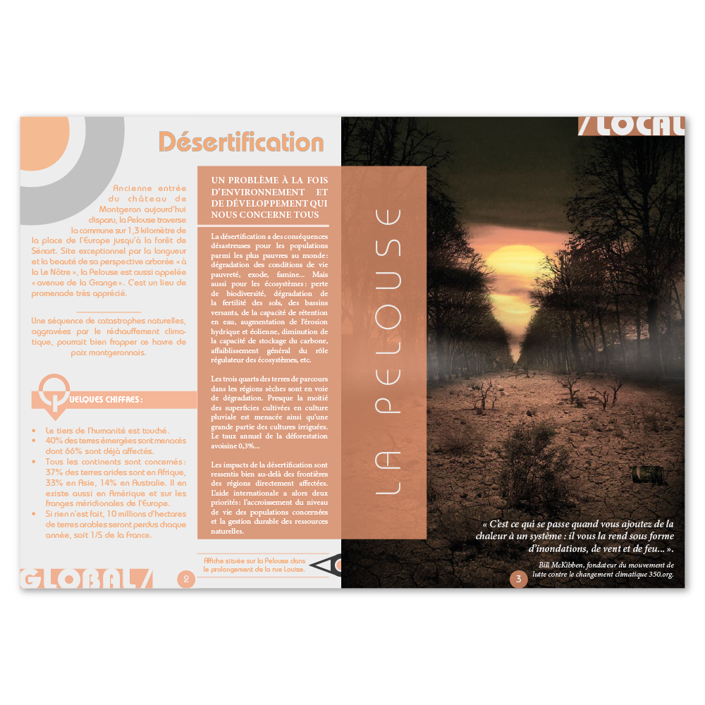 Double page catalogue d'exposition