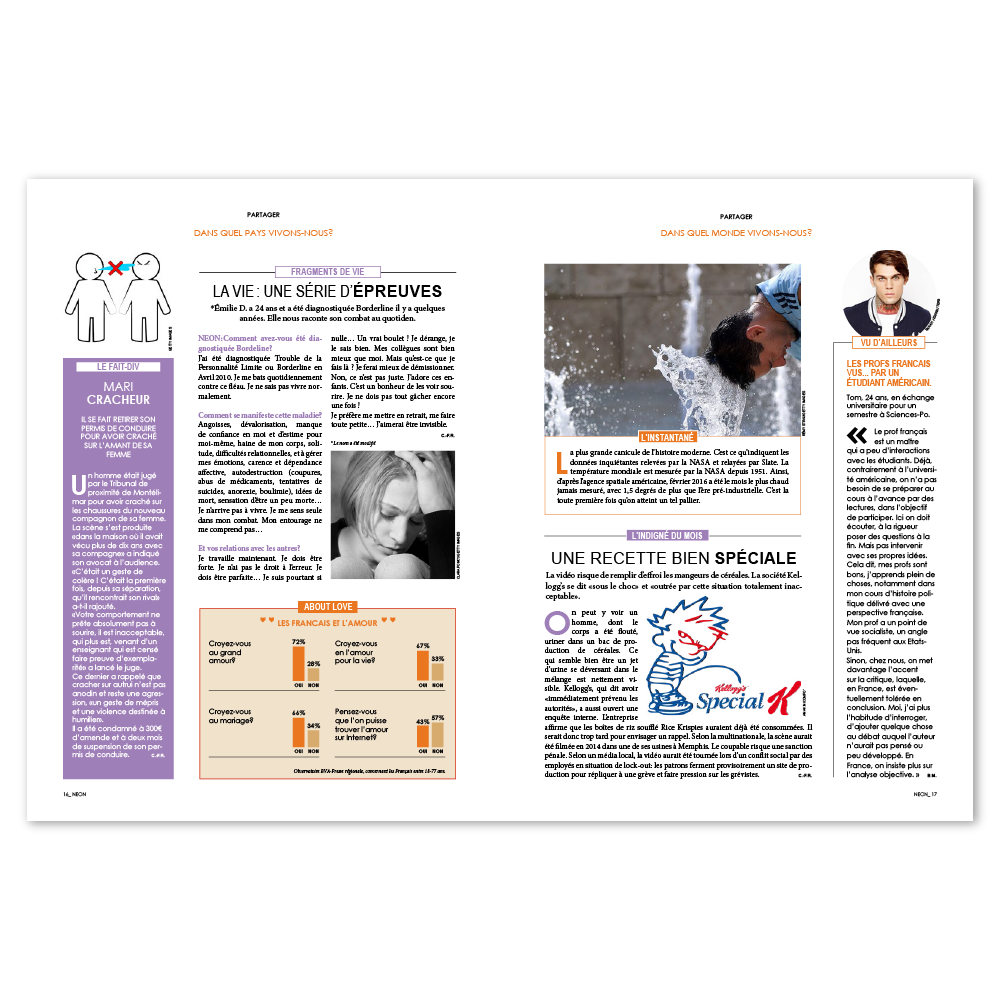 Double page de magazine