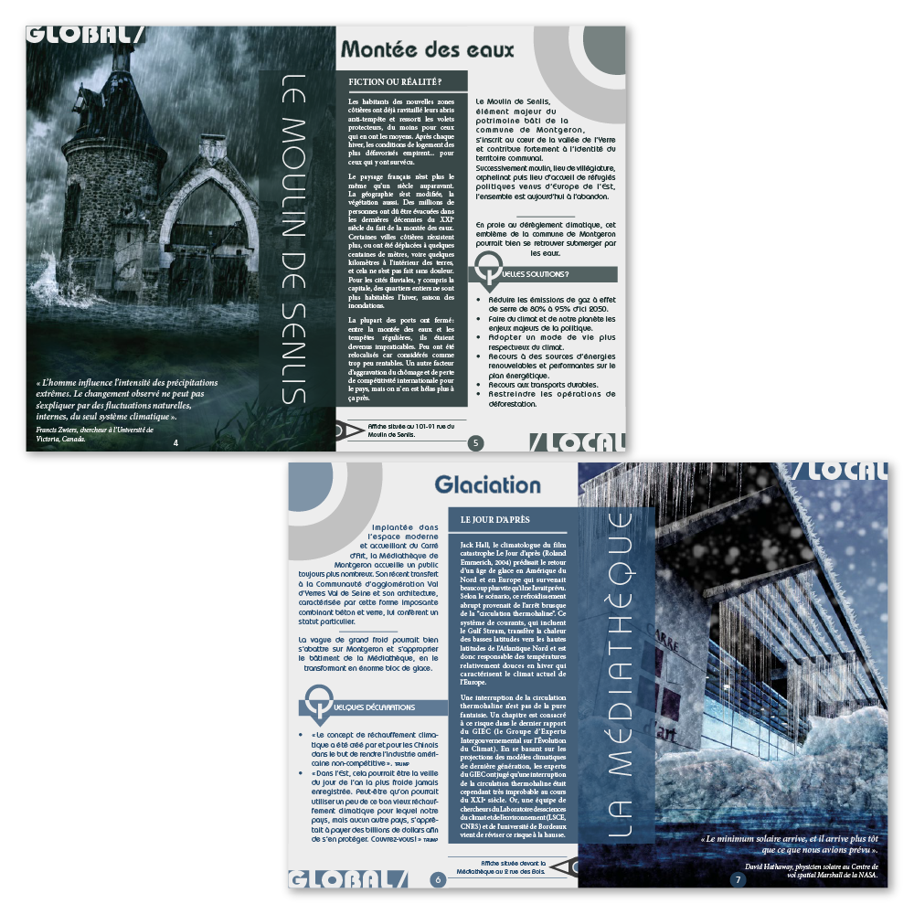 Doubles-pages catalogue d'exposition