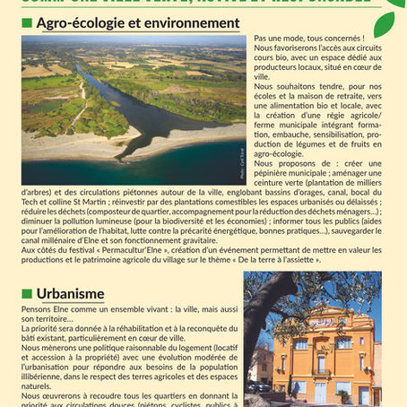 Elne comm'une ville verte, active et responsable