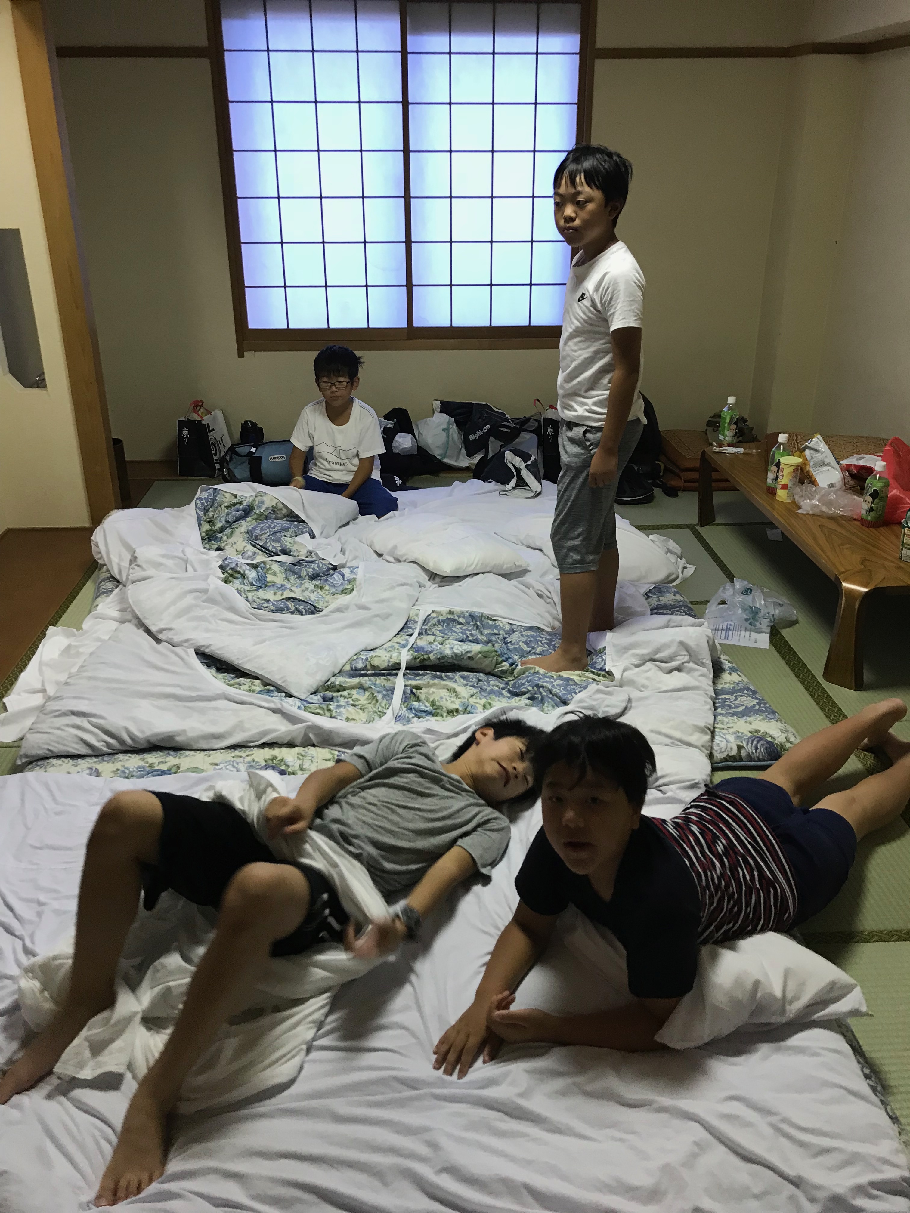 1日目旅館就寝①