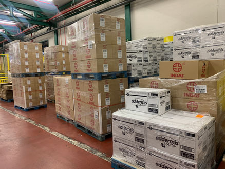 Laboratorios INDAS dona a AMAP un camión de material sanitario para SIRIA