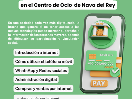 Últimos días para inscribirte en el Curso de Formación Digital para mayores en Nava del Rey