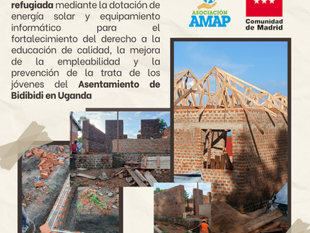 Con motivo del día internacional para proteger la educación de ataques agradecemos la contribución de la Comunidad de Madrid para mejorar la calidad educativa de los jóvenes en Bidibidi, Uganda