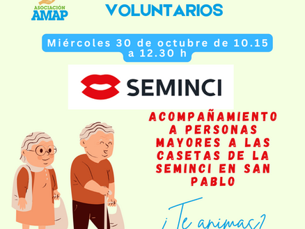 ¿Quieres acompañar un rato a un grupo de personas mayores? Necesitamos voluntarios