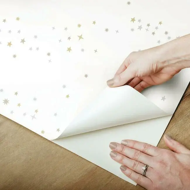 Thumbnail: star peel and stick wallpaper whimsical nursery