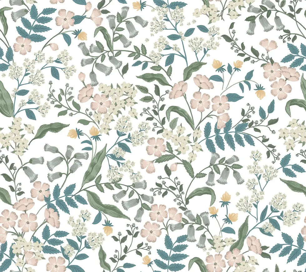 floral peel and stick wallpaper